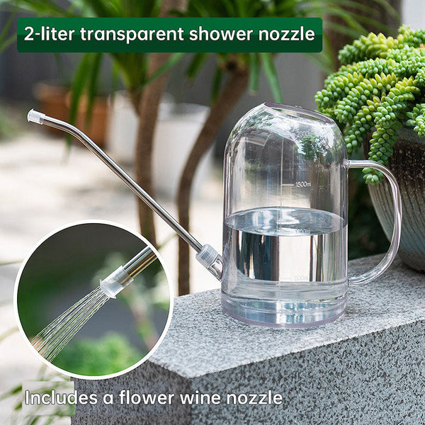 1.5L Garden Watering Can Stainless Steel Long Spout Detachable