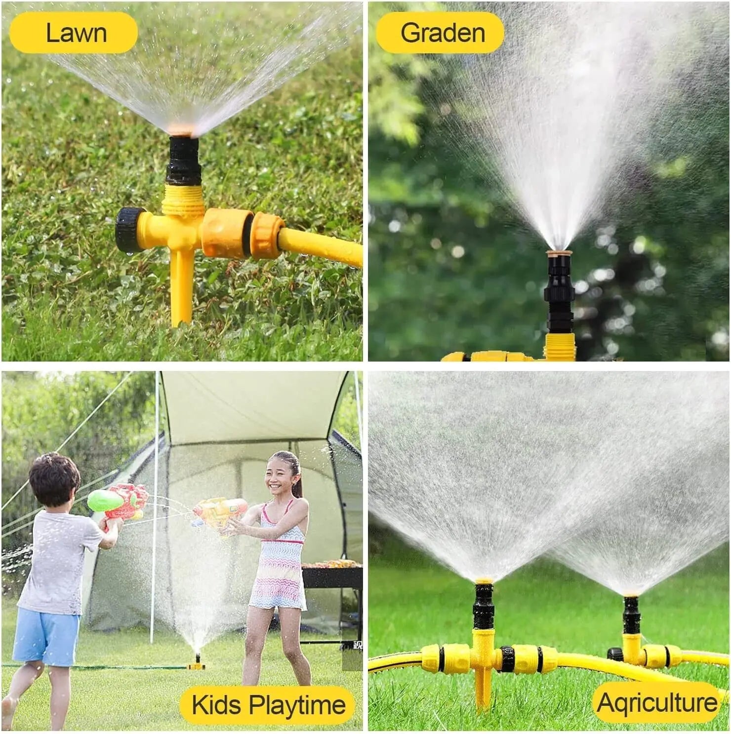 360 Rotation Garden Sprinkler Auto Irrigation Lawn Water Saver