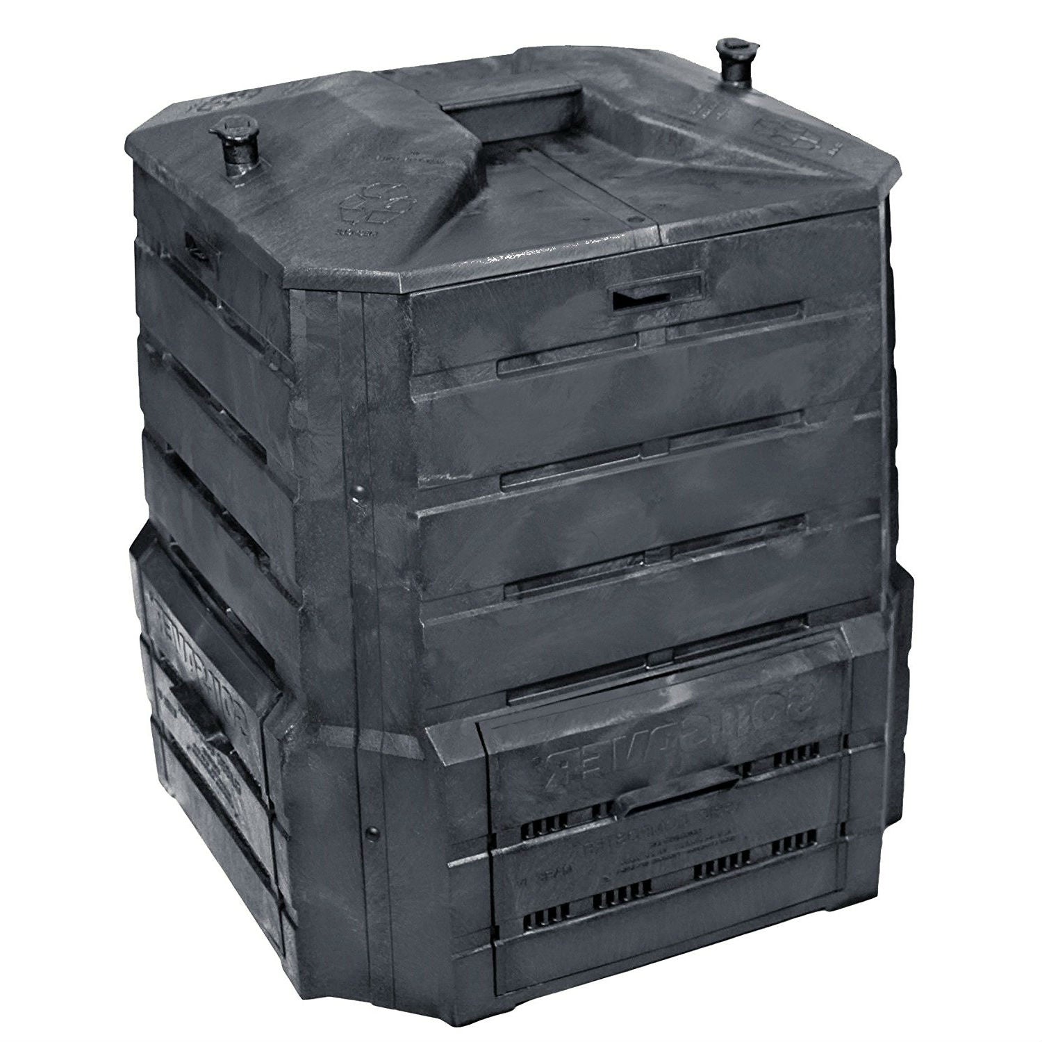94 Gallon Black Plastic Compost Bin Home Garden Composter