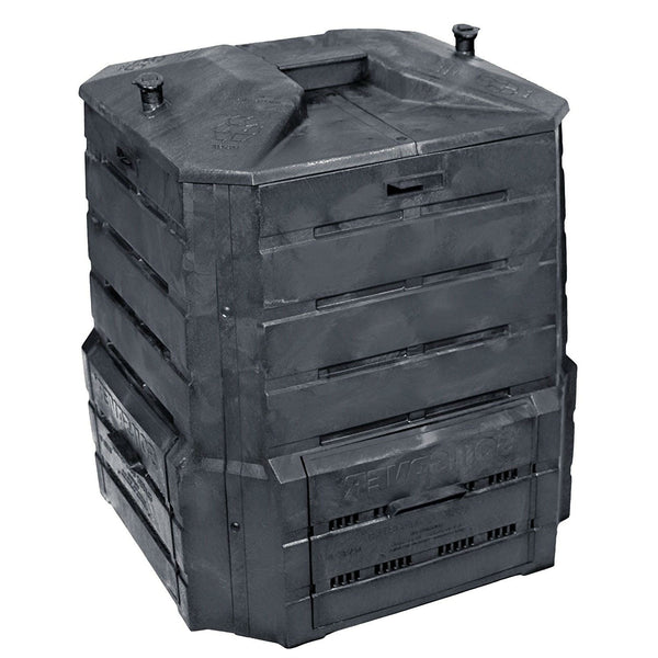 94 Gallon Black Plastic Compost Bin Home Garden Composter