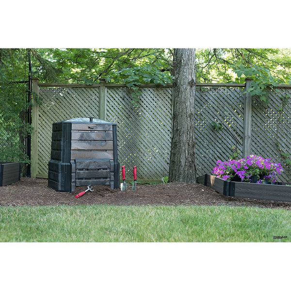 94 Gallon Black Plastic Compost Bin Home Garden Composter