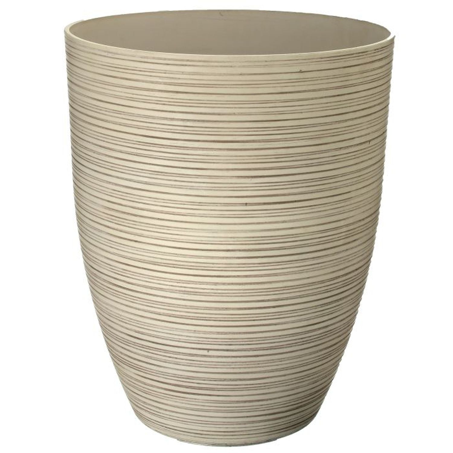 Regency International Fiber Resin Carved Tall Planter 17"Dx21"H"-1