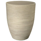 Regency International Fiber Resin Carved Tall Planter 17"Dx21"H"-1