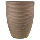 Regency International Fiber Resin Carved Tall Planter 17"Dx21"H"-2
