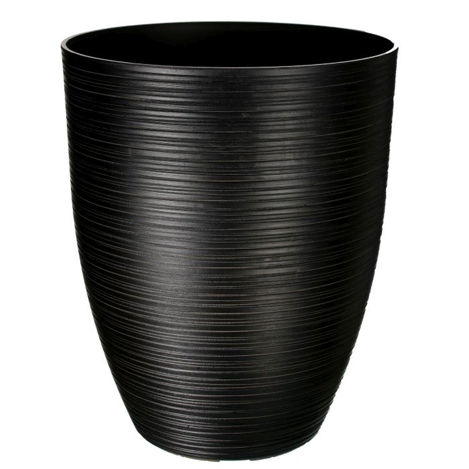 Regency International Fiber Resin Carved Tall Planter 17"Dx21"H"-0