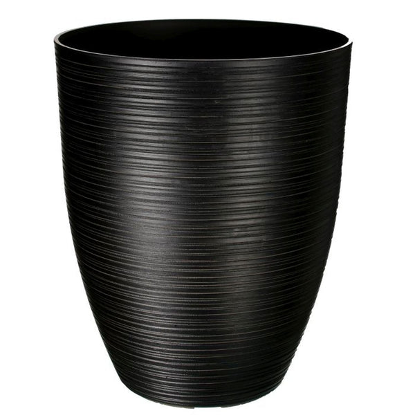 Regency International Fiber Resin Carved Tall Planter 17"Dx21"H"-0