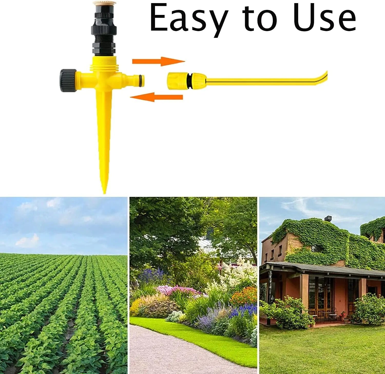 360 Rotation Garden Sprinkler Auto Irrigation Lawn Water Saver